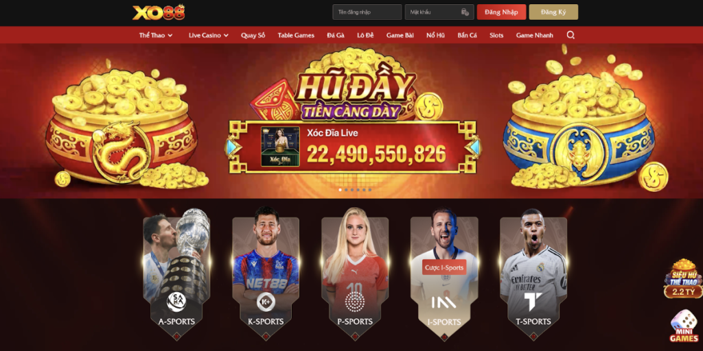 Cổng game bài đổi thưởng XO88