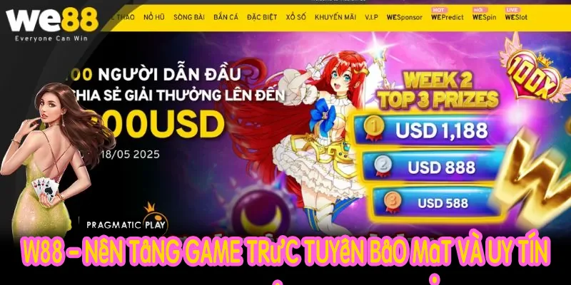 W88, nền tảng game trực tuyến uy tín, nổi bật với bảo mật cao, dịch vụ khách hàng vượt trội và các trò chơi đa dạng.